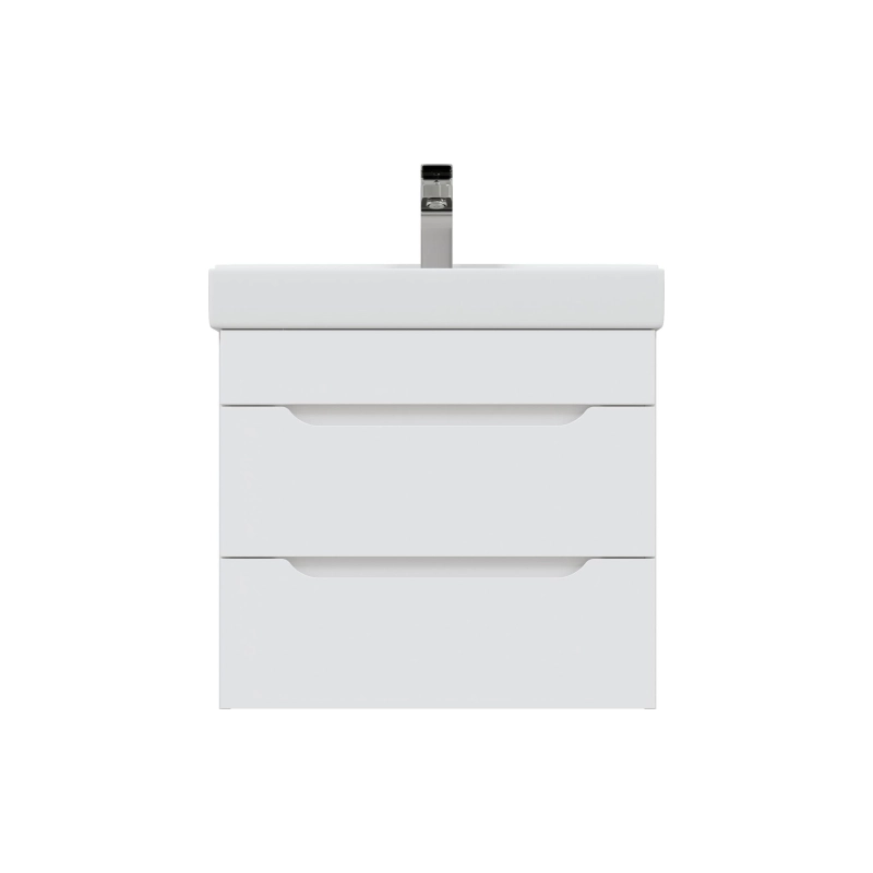 Тумба Soho Quadro 60/2 60х50х38 см, подвесная, с раковиной Fest 60, белый, УТ000057014