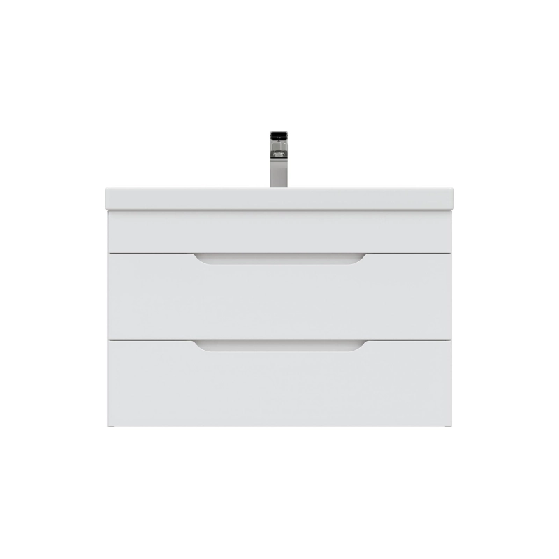 Тумба Soho Quadro 80 80х50х49,5 см, подвесная, с раковиной Deep 80, белый, УТ000043909