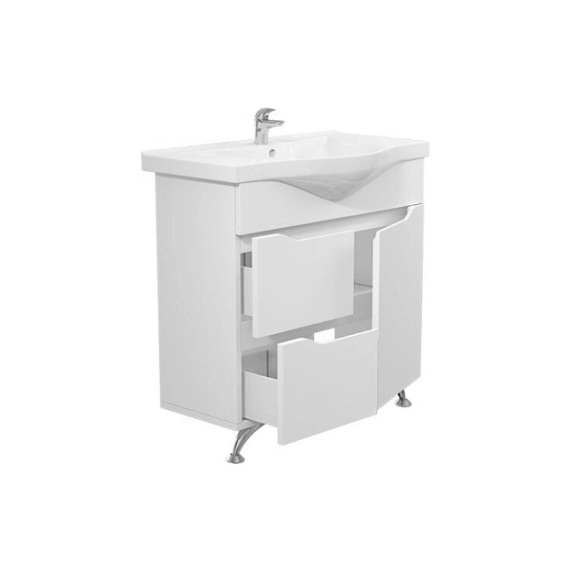 Тумба Soho 80 80х70х49,5 см, напольная, с раковиной Deep 80, белый, УТ000029902