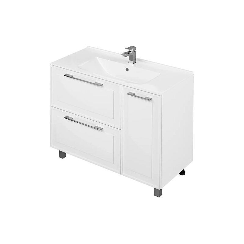 Тумба Адель 100 100х70х51 см, напольная, с раковиной More 100, белый, УТ000048312