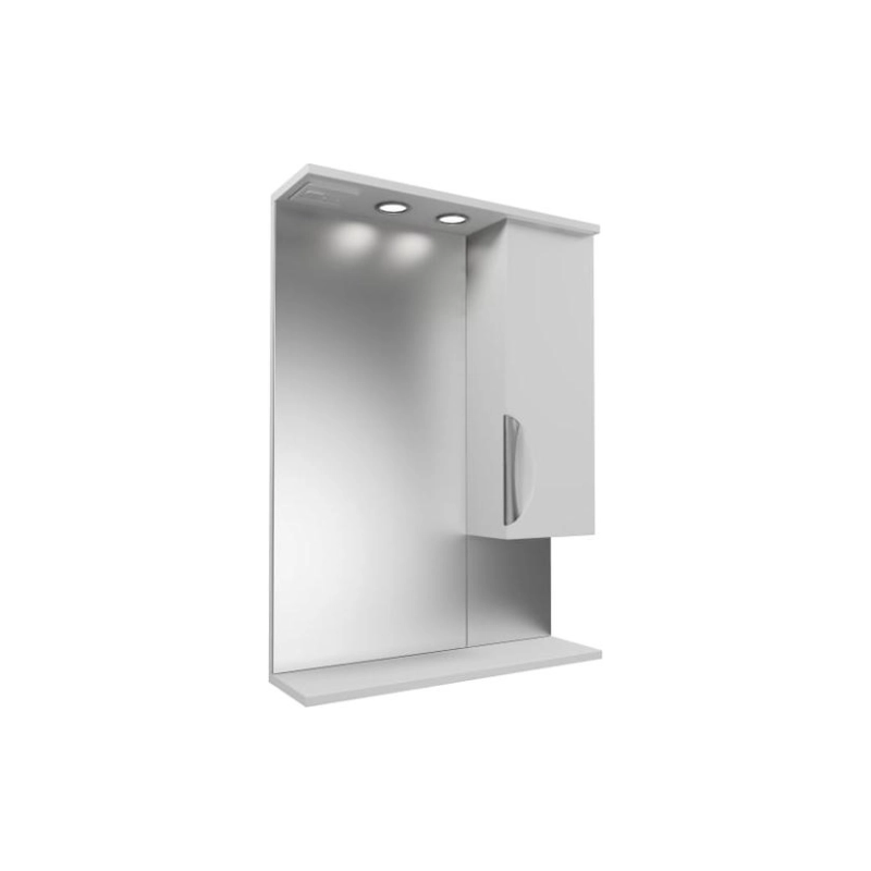 Зеркало-шкаф Камилла 60 600х825 (ШВ) выкл. на корпусе, светодиод.подсветка, правый, УТ000005599