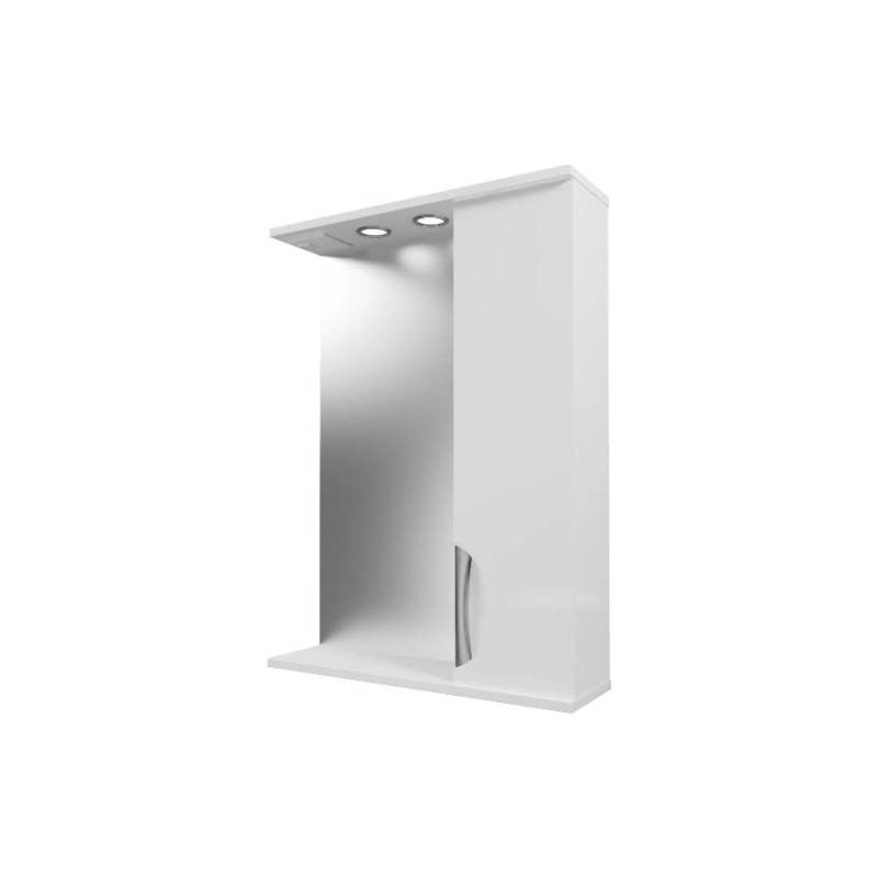 Зеркало-шкаф Камилла 60/2 600х825 (ШВ) выкл. на корпусе, светодиод.подсветка, правый, УТ000004932