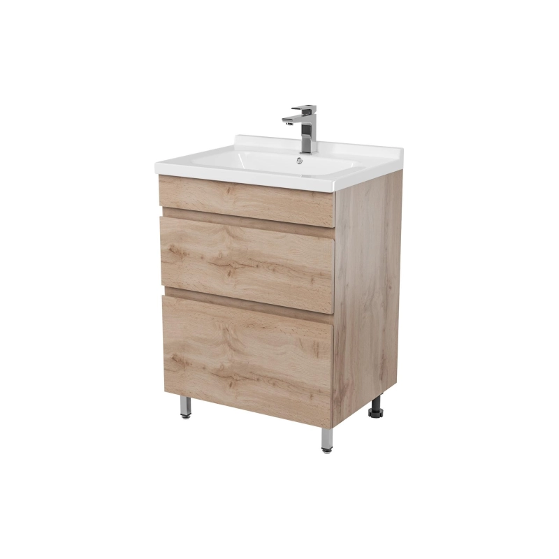 Тумба Karelia 60 60х70х45 см, напольная, с раковиной Simple 60, УТ000103039