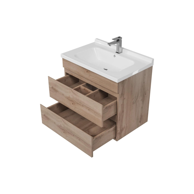 Тумба Karelia 70 70х60х45 см, подвесная, с раковиной Simple 70, УТ000098821