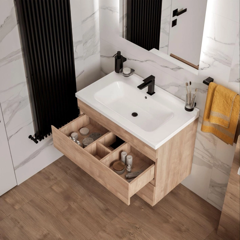 Тумба Karelia 70 70х60х45 см, подвесная, с раковиной Simple 70, УТ000098821