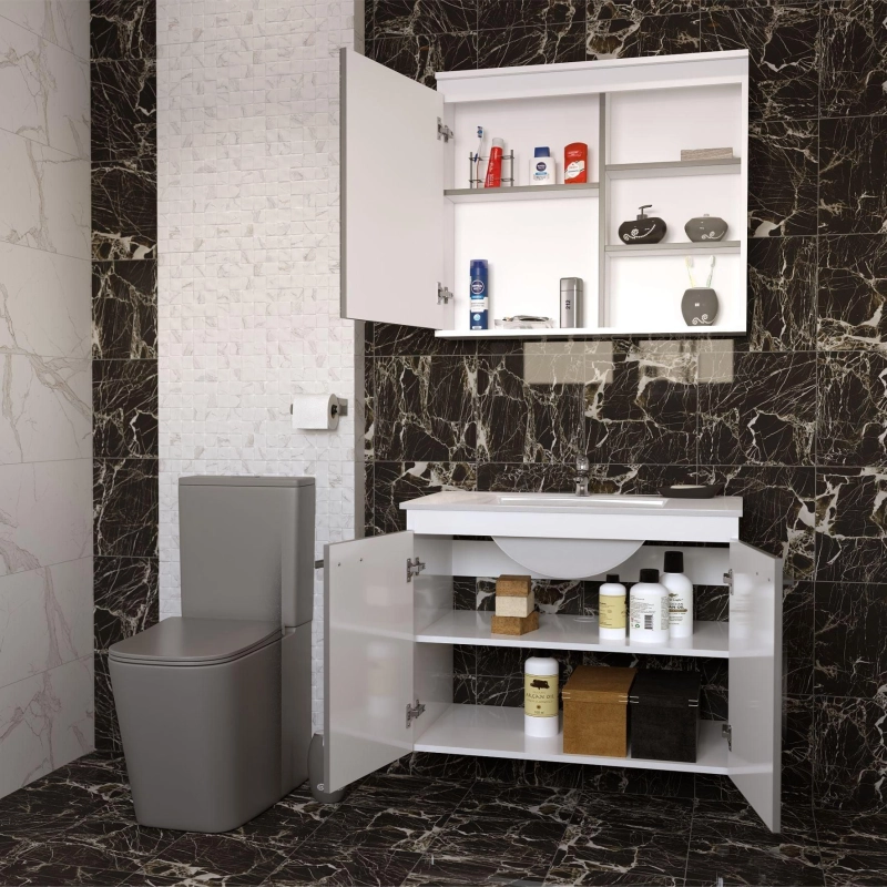 Зеркало-шкаф Vector 80 800х700 (ШВ), УТ000095376