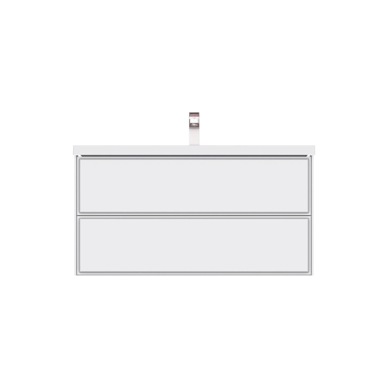 Тумба Dante 100 100х50х45 см, подвесная, с раковиной Style 100, белый, УТ000087049