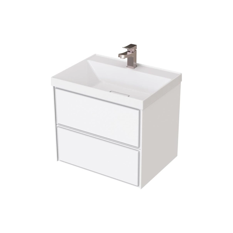 Тумба Dante 60 60х50х45 см, подвесная, с раковиной Style 60, белый, УТ000094183