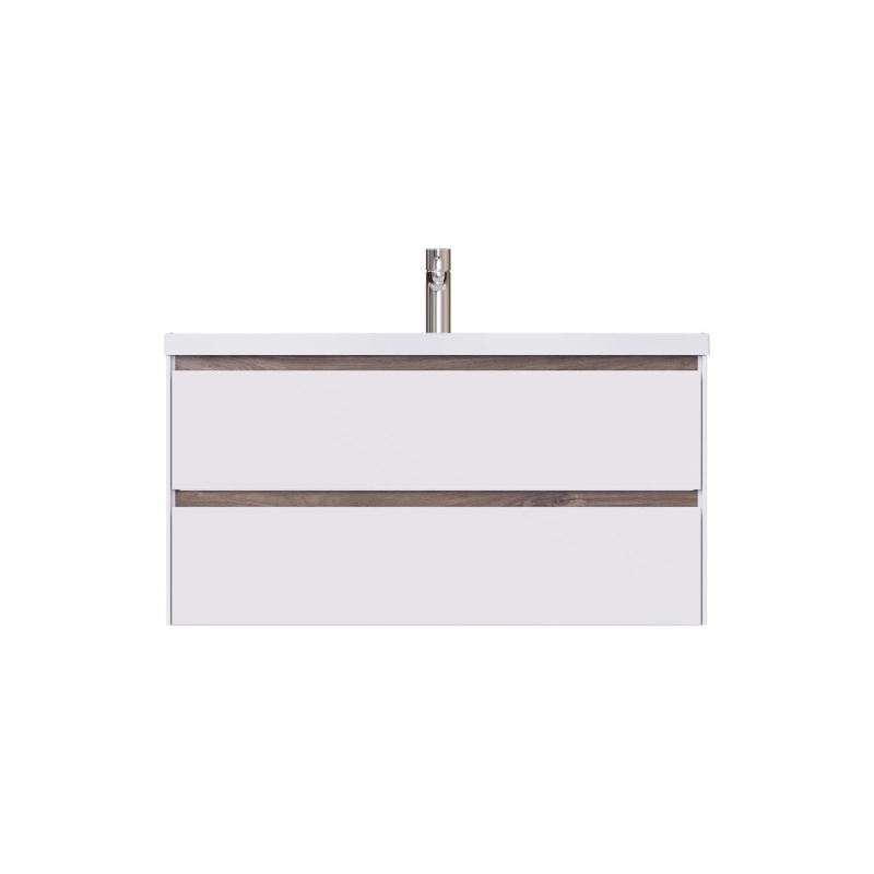 Тумба Grand 100 100х50х45 см, подвесная, с раковиной Style 100, белый, УТ000087046