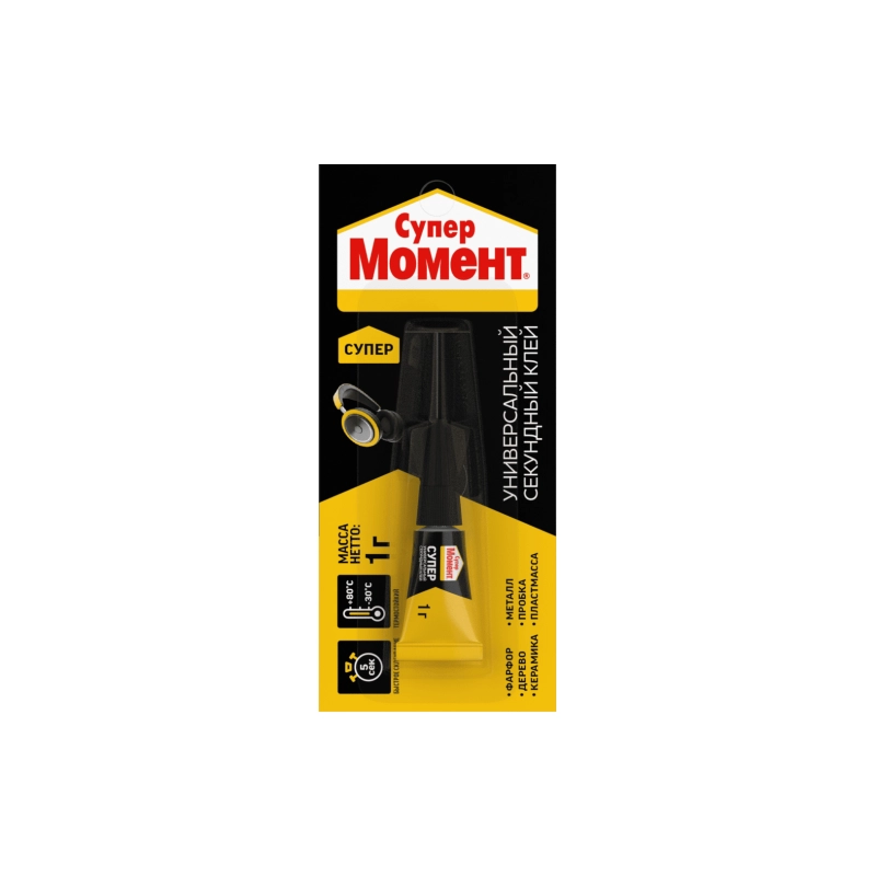 Момент клей Супер универсальный, секундный, 1г