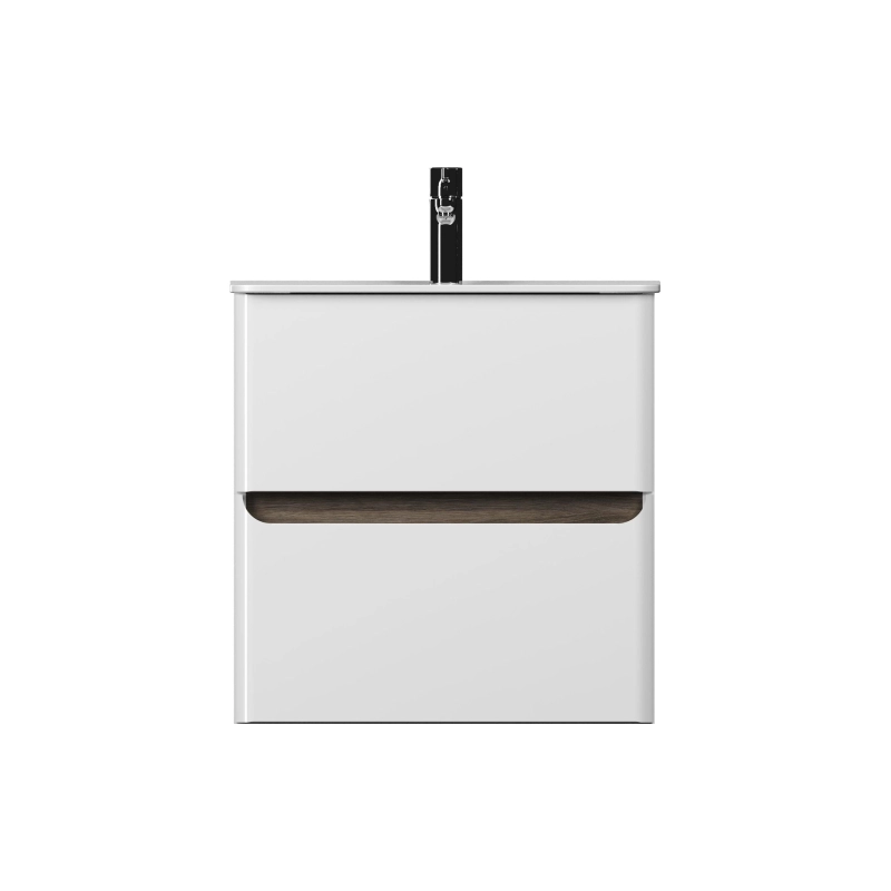 Тумба Savag 60 60х60х49 см, подвесная, с раковиной Astra 60, белый матовый, УТ000094189