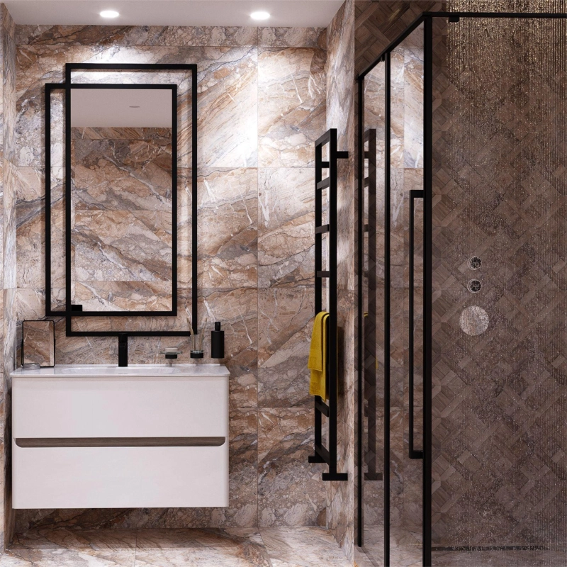 Тумба Savag 80 80х60х49 см, подвесная, с раковиной Astra 80, белый глянец, УТ000092239