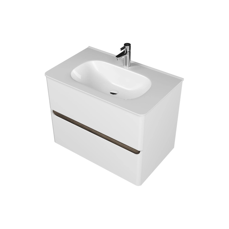Тумба Savag 80 80х60х49 см, подвесная, с раковиной Astra 80, белый матовый, УТ000094191