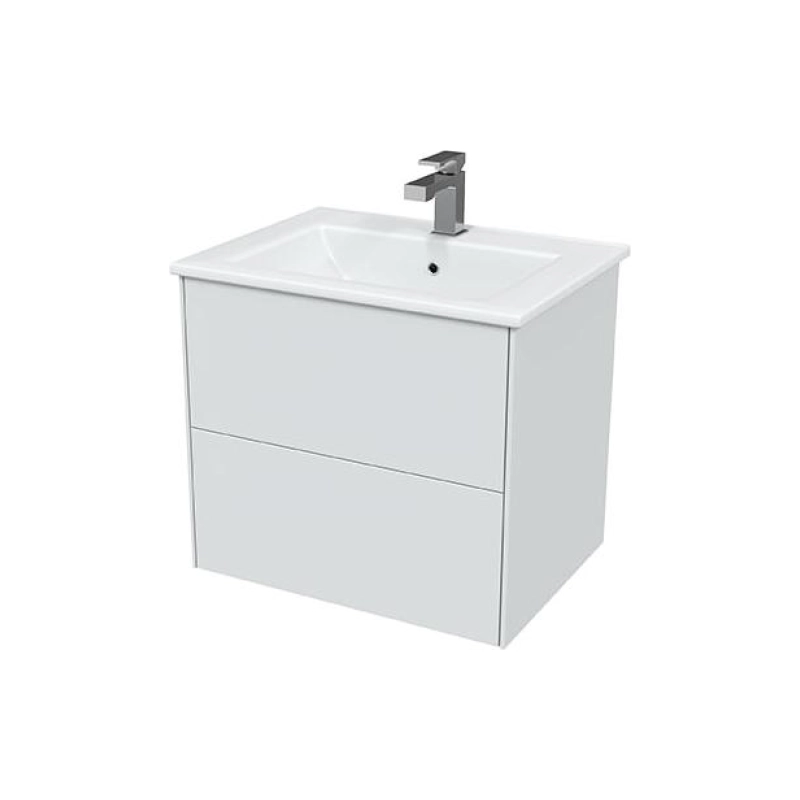 Тумба Ultra 60 60х50х44 см, подвесная, с раковиной Next 60, белый матовый, УТ000066689