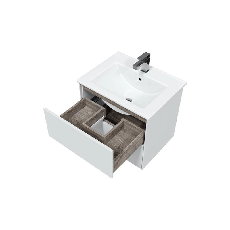 Тумба Ultra 60 60х50х44 см, подвесная, с раковиной Next 60, белый матовый, УТ000066689