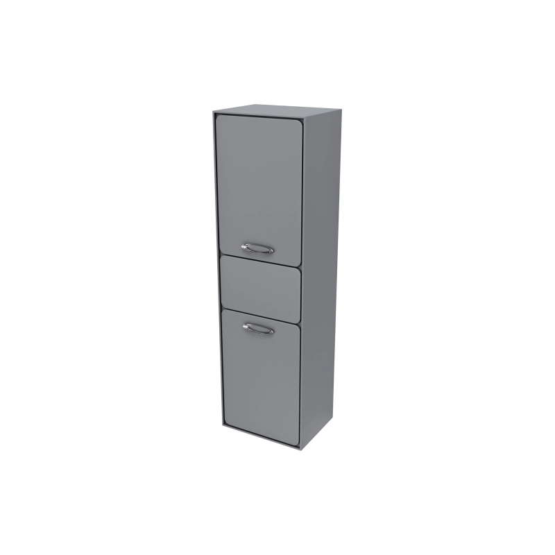 Пенал Viva 45 45х155х35 см, подвесной, универсальный, серый матовый, УТ000087877