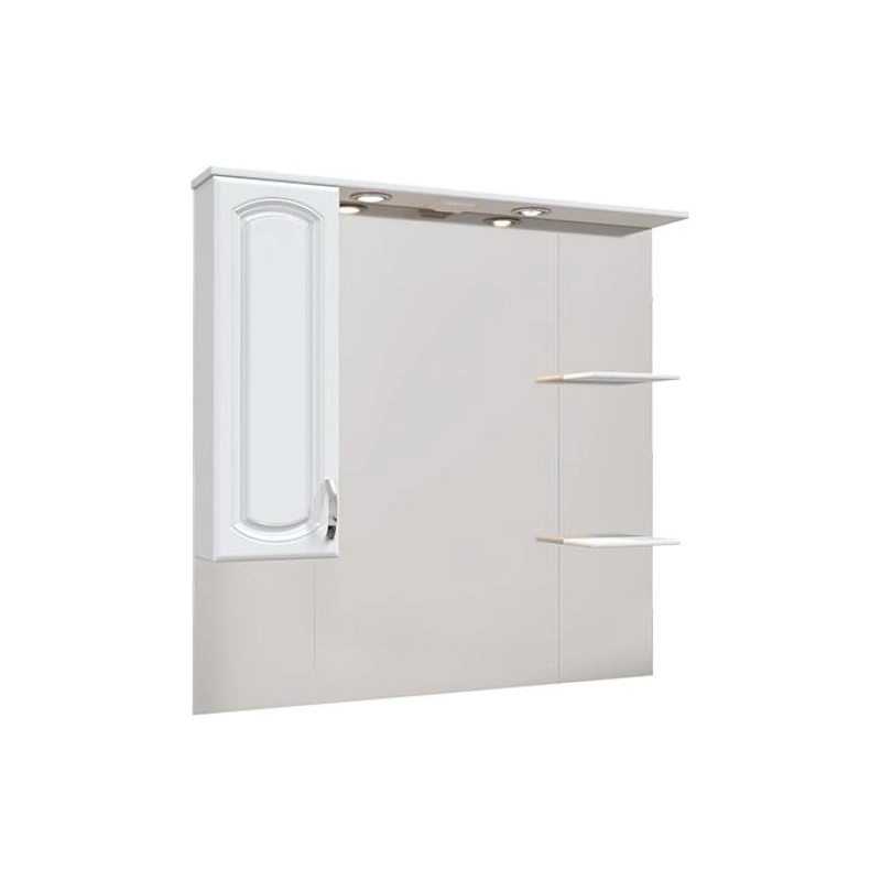 Зеркало-шкаф Мия 105 1050х1000 (ШВ) выкл. на корпусе, светодиод.подсветка, левый, УТ000055697