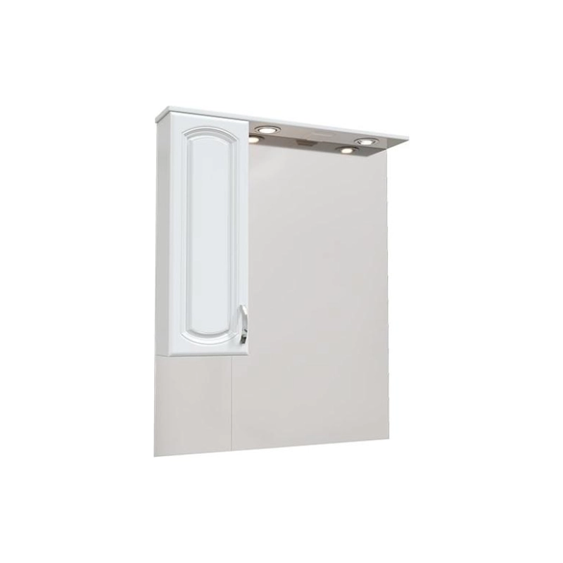 Зеркало-шкаф Мия 85 800х1000 (ШВ) выкл. на корпусе, светодиод.подсветка, левый, УТ000047940