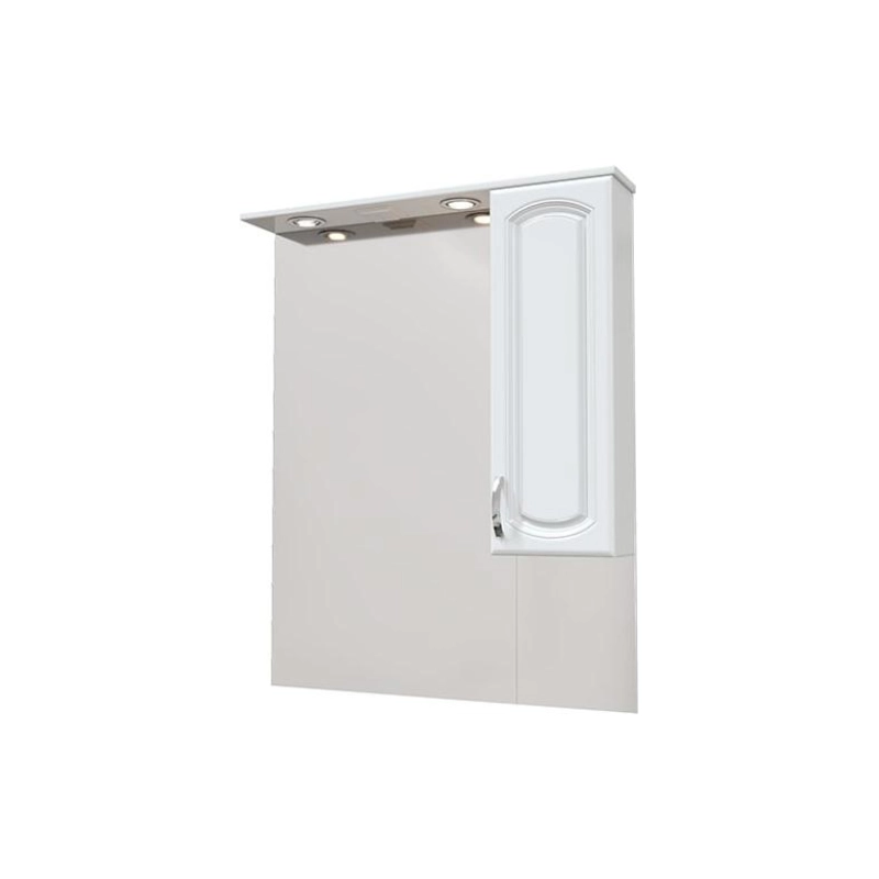 Зеркало-шкаф Мия 85 800х1000 (ШВ) выкл. на корпусе, светодиод.подсветка, правый, УТ000047920