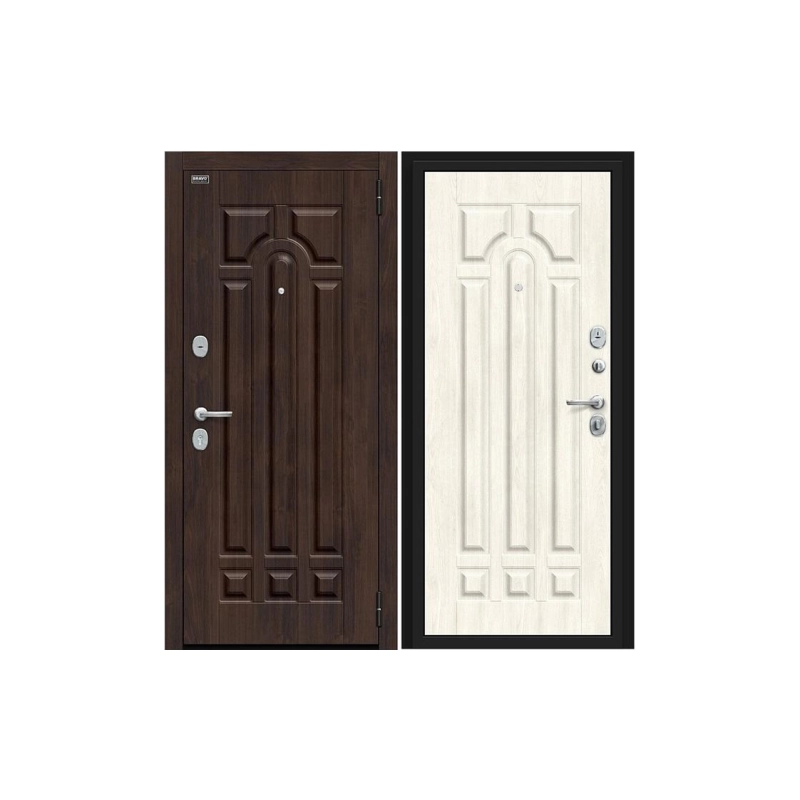 Дверь входная R-3 ФОРТ КАLE 2050/860 Левая /Almon/Nordic Oak/Лунный камень