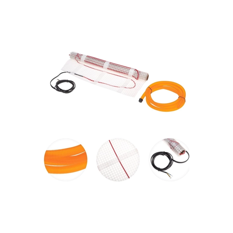 Теплый пол REXANT Classic RNX-2-300, двухжильный, с экраном, площадь 2 м², 0.5х4