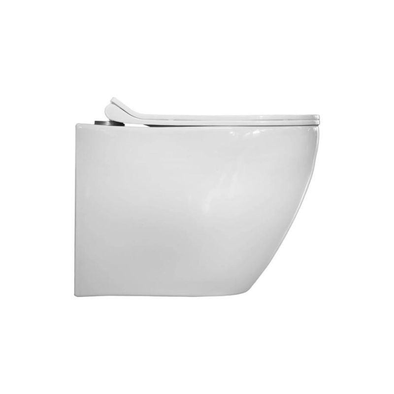 Унитаз подвесной ANGEL WH, безободковый, сиденье полипропилен, микролифт, УТ000096627