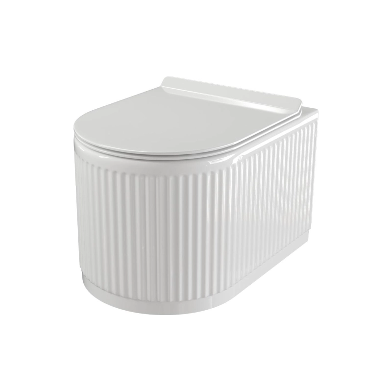 Унитаз подвесной PALERMO, безободковый, сиденье дюропласт, микролифт, УТ000101587