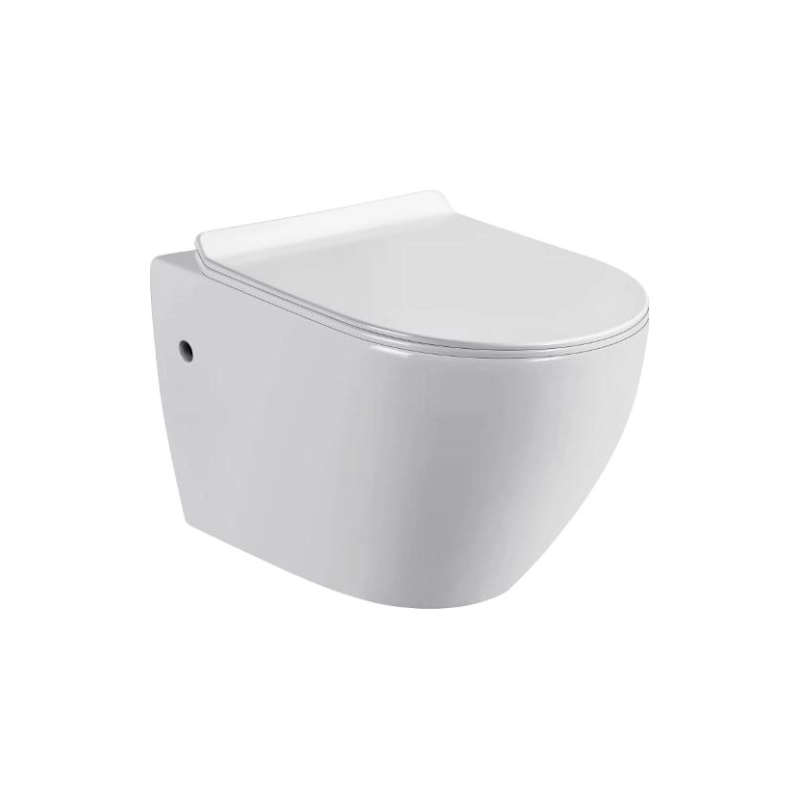 Унитаз подвесной PANDORA, безободковый, сиденье дюропласт, микролифт, УТ000021344