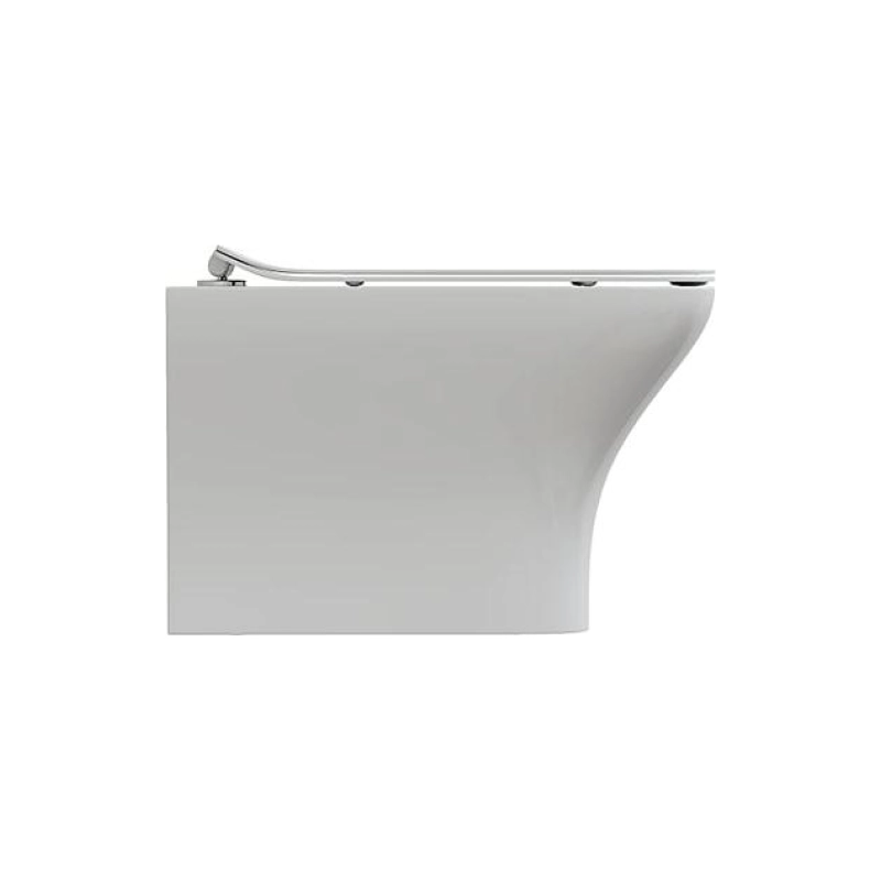 Унитаз подвесной QUADRO, безободковый, сиденье дюропласт, микролифт, УТ000051492