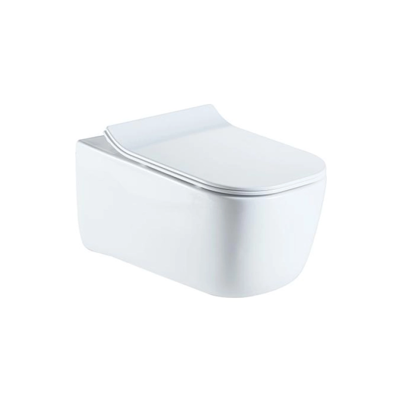 Унитаз подвесной SOHO, безободковый, сиденье дюропласт, микролифт, УТ000026706