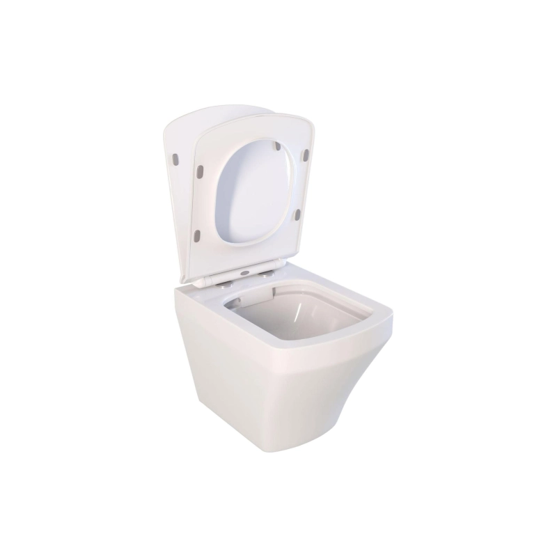 Унитаз подвесной STILL, безободковый, сиденье дюропласт, микролифт, УТ000048628