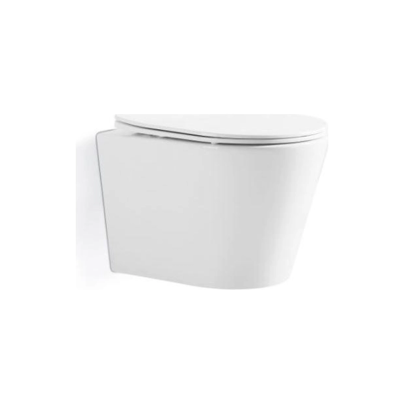 Унитаз подвесной TORR TURBO, безободковый, сиденье дюропласт, микролифт, УТ000090240