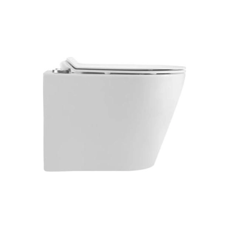 Унитаз подвесной TORR TURBO, безободковый, сиденье дюропласт, микролифт, УТ000090240