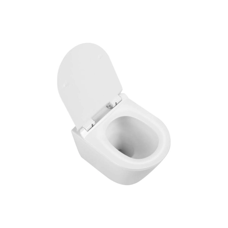 Унитаз подвесной TORR TURBO, безободковый, сиденье дюропласт, микролифт, УТ000090240