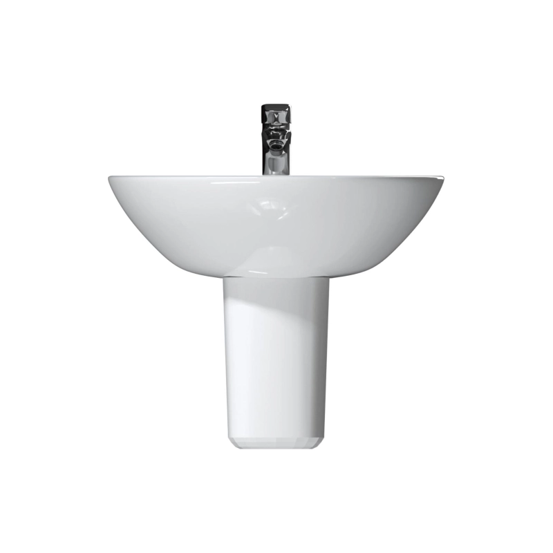 Раковина ROCK 560х470х470 мм, с полупьедесталом, белый, УТ000082491