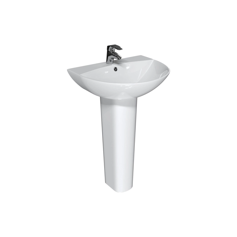 Раковина ROCK 560х470х805 мм, с пьедесталом, белый, УТ000082429