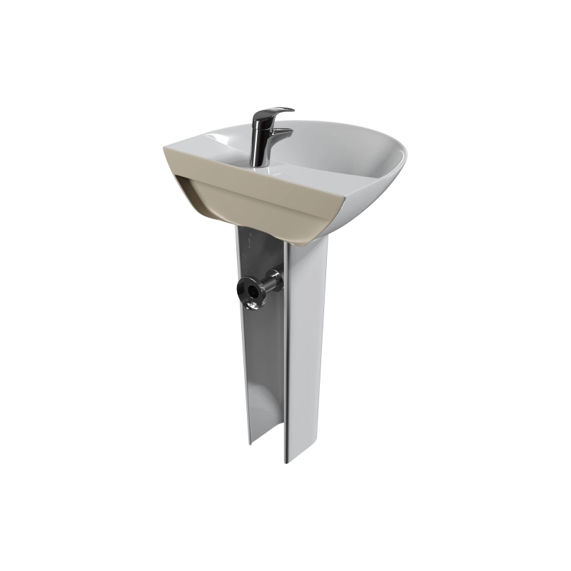 Раковина ROCK 560х470х805 мм, с пьедесталом, белый, УТ000082429