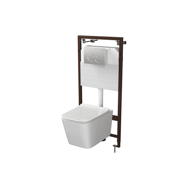 Инсталляция Mirsant для подвесного унитаза, монтажный комплект б/з клавиши, УТ000102888