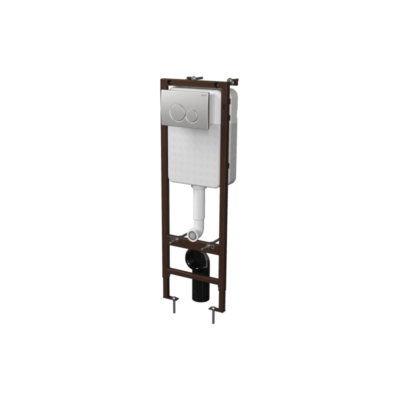 Инсталляция Mirsant для подвесного унитаза узкая 360 мм, монтажный комплект б/з клавиши, УТ000101558