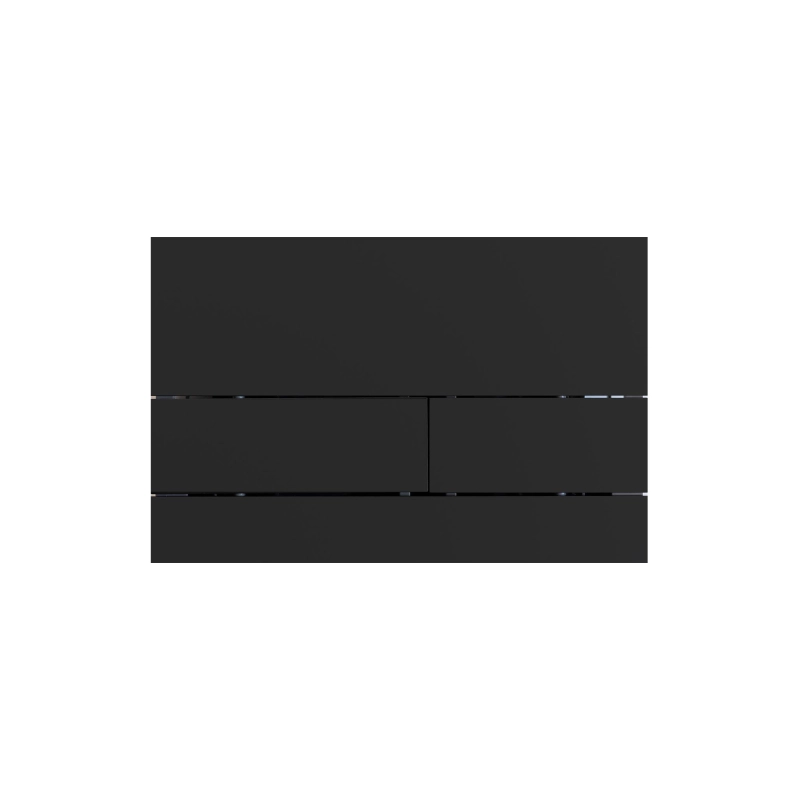 Клавиша смыва Sole S0625 metal brushed black, двойная, прямоугольная, черный, УТ000104373