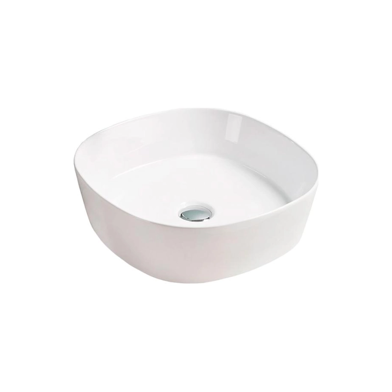 Раковина Shell-0318 440х440х135 накладная, квадратная, белый, УТ000027696