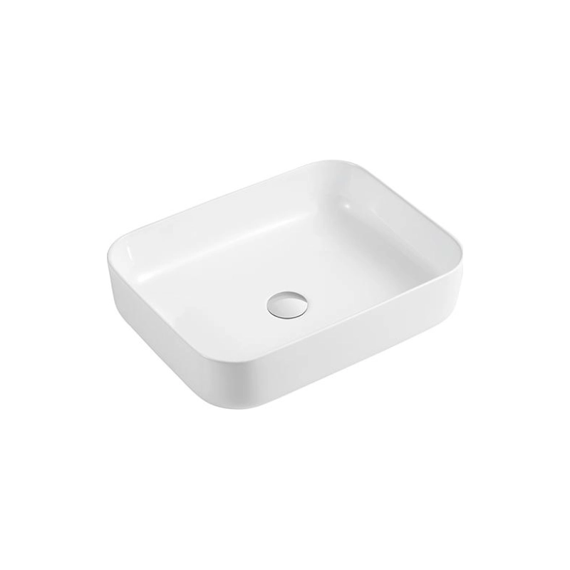 Раковина Shell-0619 515х400х130 накладная, прямоугольная, белый, УТ000041249