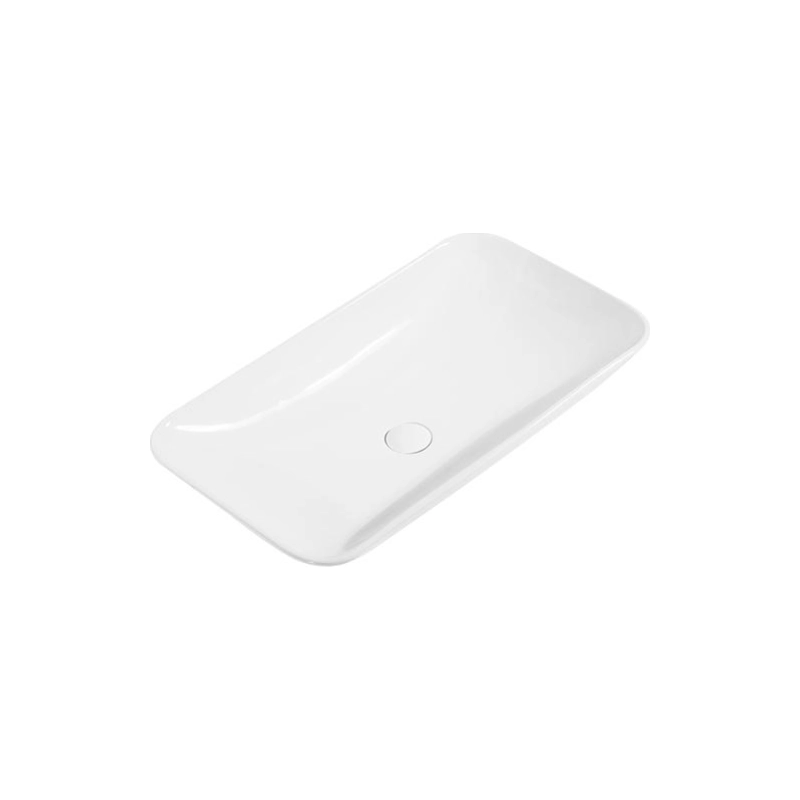 Раковина Shell-0920 700х400х125 накладная, прямоугольная, белый, УТ000055815