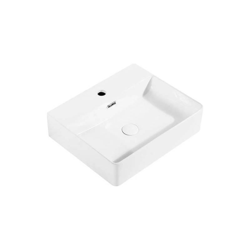 Раковина Shell-1220 500х415х130 накладная, прямоугольная, белый, УТ000055819