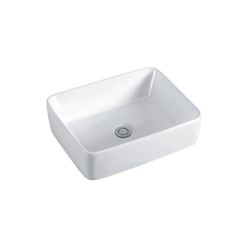 Раковина Shell-1323 480х370х140 накладная, прямоугольная, белый, УТ000086043