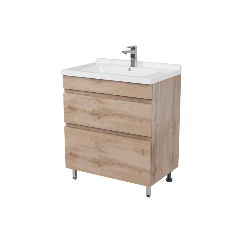 Тумба Karelia 70 70х70х45 см, напольная, с раковиной Simple 70, УТ000103040