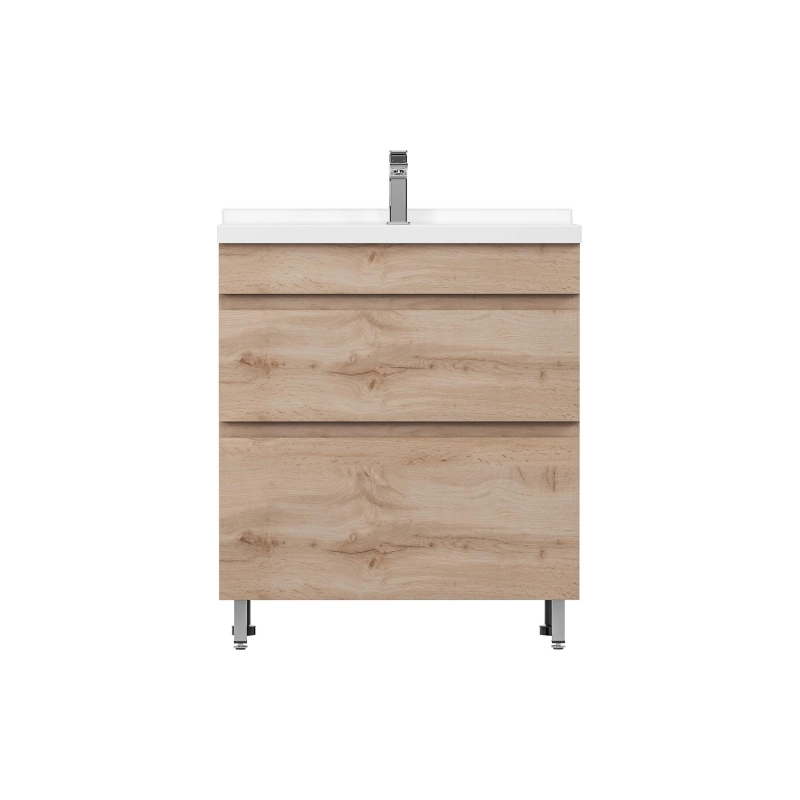 Тумба Karelia 70 70х70х45 см, напольная, с раковиной Simple 70, УТ000103040