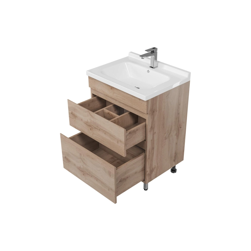 Тумба Karelia 80 80х70х45 см, напольная, с раковиной Simple 80, УТ000103041