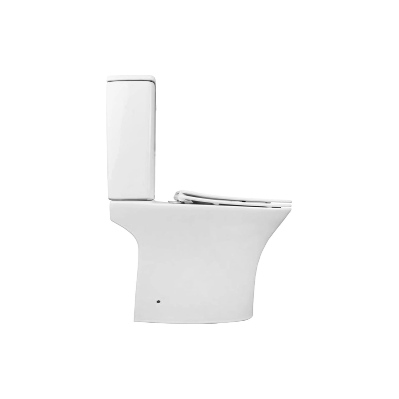 Унитаз в компл. напольный безободковый с сид.микролифт Fretta Square (2 места)