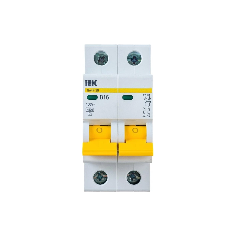 Выключатель автомат. IEK KARAT 16А ВА47-29 2Р 4,5кА х-ка С